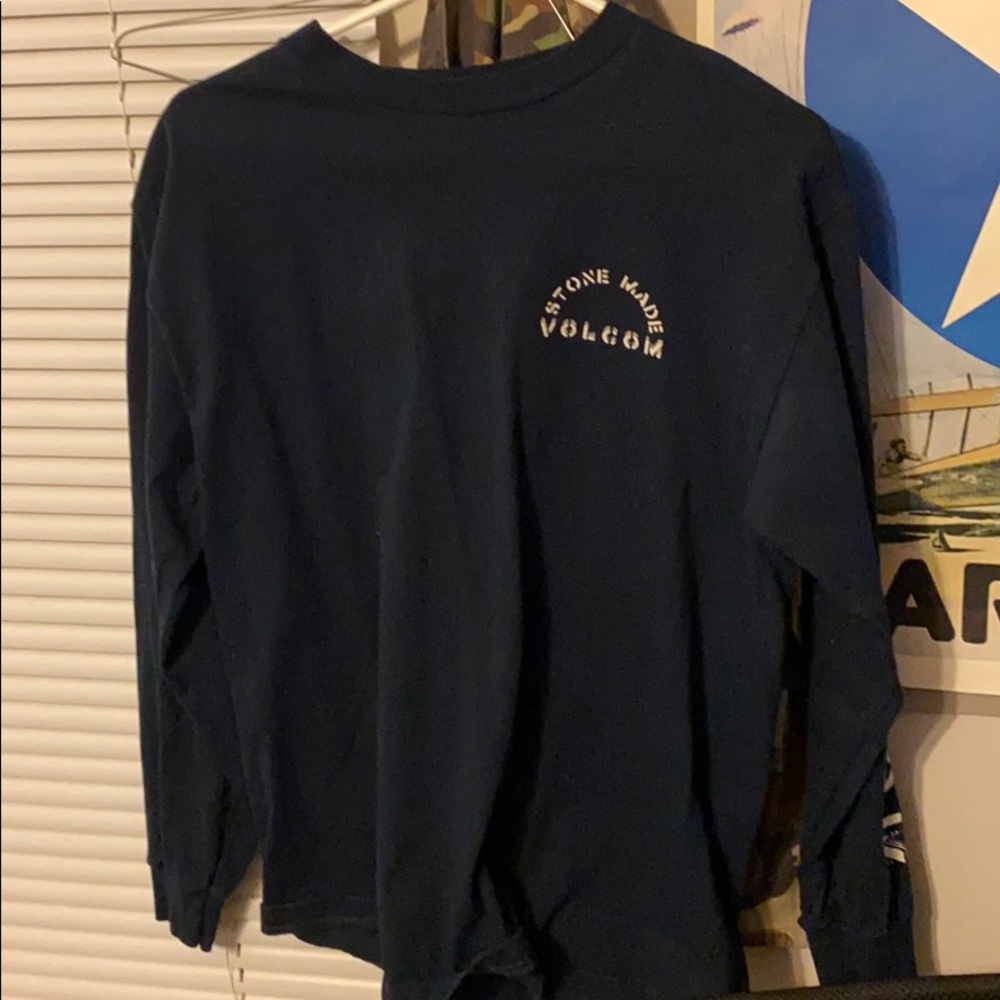 Dark blue/black volcom long sleeve t shirt
